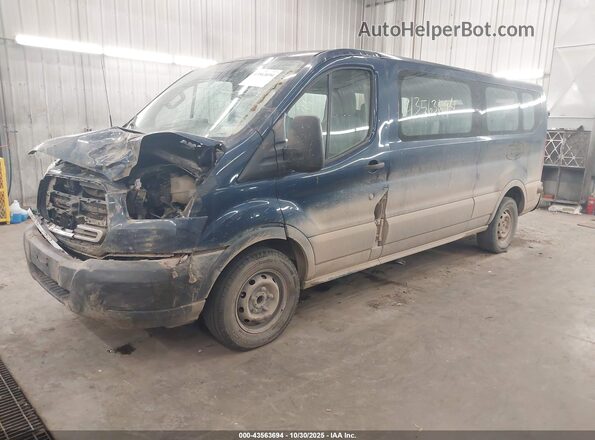 1FBZX2YM5GKA53382 2016 FORD TRANSIT-350 Blue Front left