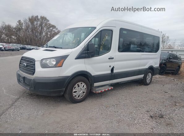 1FDZX2CM2KKB61174 2019 FORD TRANSIT-350 White წინა მარცხენა ხედი სამი მეოთხედიდან