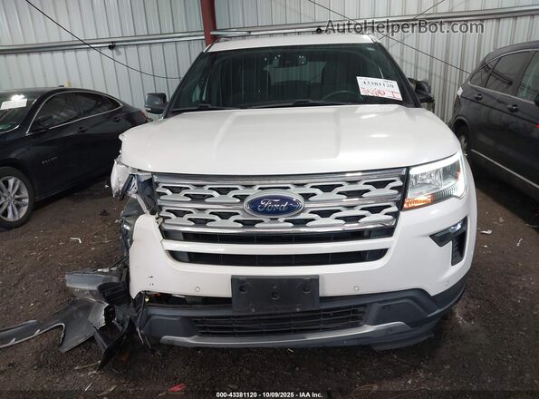 1FM5K7D80KGB03451 2019 FORD FORD EXPLORER White ხელსაწყოთა პანელის ხედი