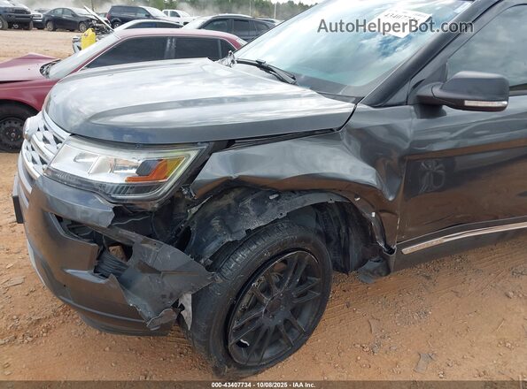 1FM5K7D82KGA60599 2019 FORD FORD EXPLORER Gray Vista frontal