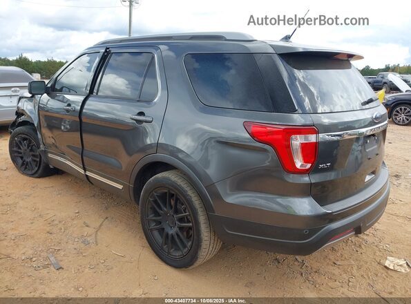 1FM5K7D82KGA60599 2019 FORD FORD EXPLORER Gray Trasero izquierdo