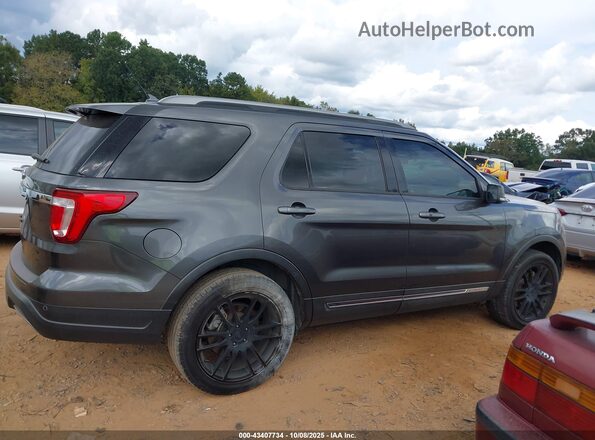 1FM5K7D82KGA60599 2019 FORD FORD EXPLORER Gray Vista interior trasera