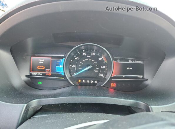 1FM5K7DH7GGA32241 2016 FORD FORD EXPLORER Silver Вид щитка приладів