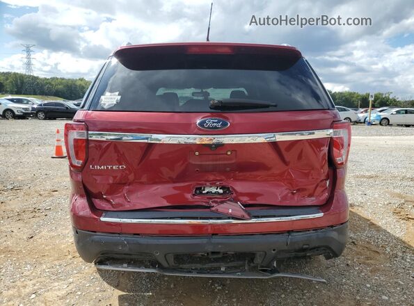 1FM5K7F83KGA64139 2019 FORD FORD EXPLORER Red Rear view