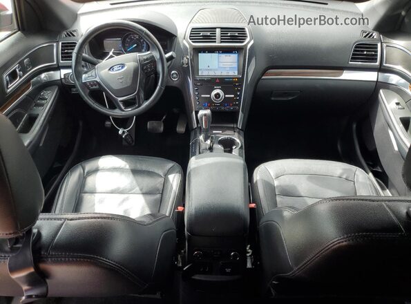 1FM5K7F83KGA64139 2019 FORD FORD EXPLORER Red Dashboard view
