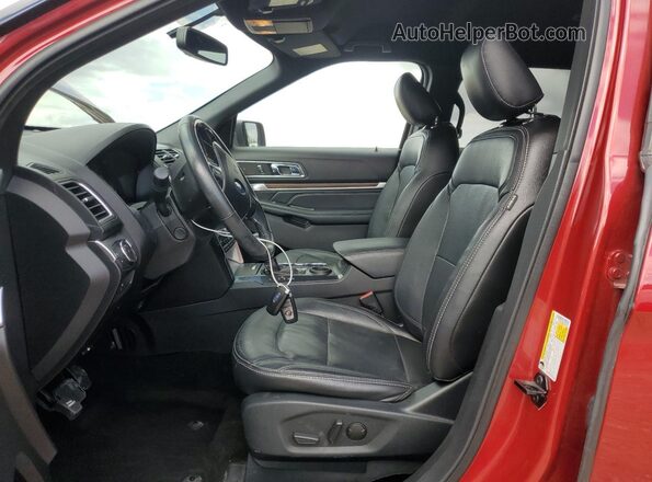 1FM5K7F83KGA64139 2019 FORD FORD EXPLORER Red Front interior view