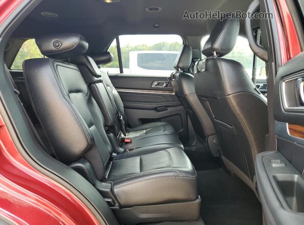 1FM5K7F83KGA64139 2019 FORD FORD EXPLORER Red Rear interior view