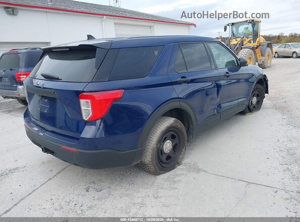 1FM5K8AB0MGB72097 2021 FORD POLICE INTERCEPTOR Blue Tył prawy