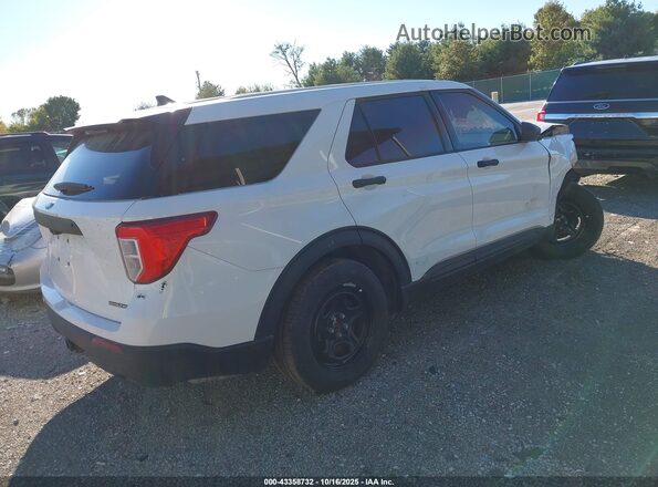 1FM5K8AB1LGC68383 2020 FORD POLICE INTERCEPTOR White Задня права чверть