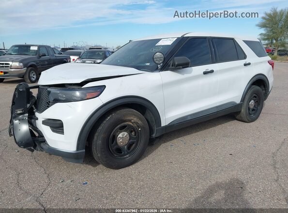 1FM5K8AB3MGA42430 2021 FORD POLICE INTERCEPTOR White Front left