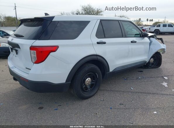 1FM5K8AB3MGA42430 2021 FORD POLICE INTERCEPTOR White Rear right