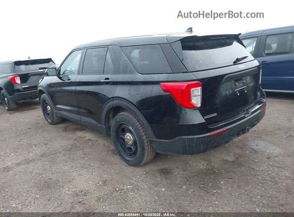 1FM5K8AB9MGA64867 2021 FORD POLICE INTERCEPTOR Black Trasero izquierdo