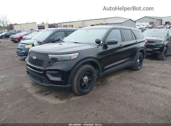 1FM5K8AB9MGA64867 2021 FORD POLICE INTERCEPTOR Black Vista tres cuartos delantera izquierda