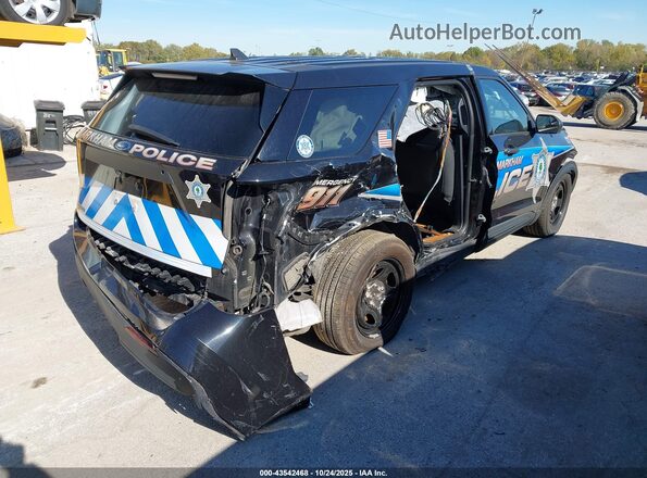 1FM5K8AB9NGA03763 2022 FORD POLICE INTERCEPTOR Black Задня права чверть