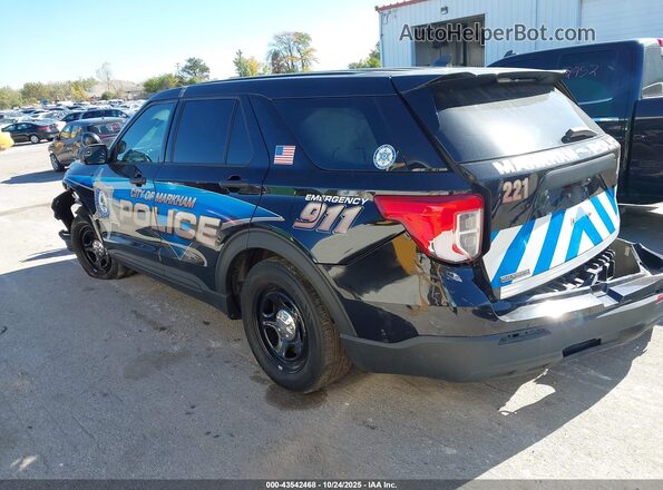 1FM5K8AB9NGA03763 2022 FORD POLICE INTERCEPTOR Black Задня ліва чверть