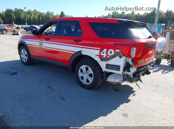 1FM5K8AB9RGA46893 2024 FORD POLICE INTERCEPTOR Red Tył lewy