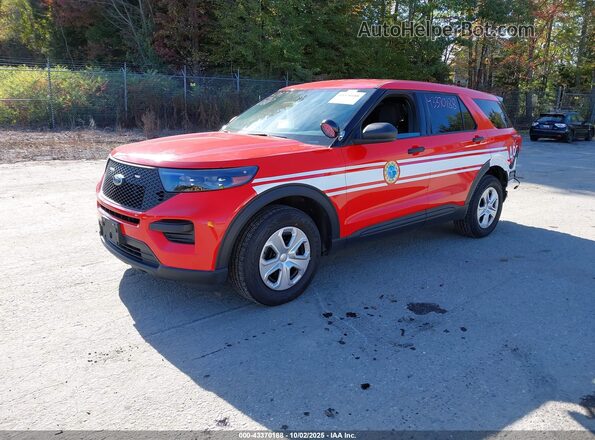 1FM5K8AB9RGA46893 2024 FORD POLICE INTERCEPTOR Red Przód lewy