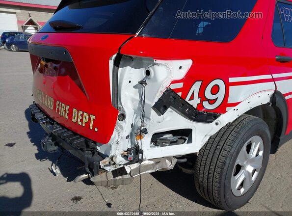 1FM5K8AB9RGA46893 2024 FORD POLICE INTERCEPTOR Red Widok z przodu