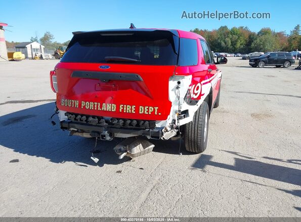 1FM5K8AB9RGA46893 2024 FORD POLICE INTERCEPTOR Red Tył prawy