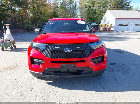 1FM5K8AB9RGA46893 2024 FORD POLICE INTERCEPTOR Red Widok zestawu wskaźników