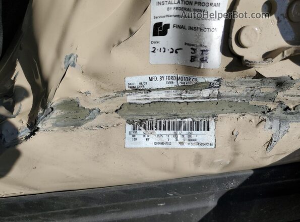 1FM5K8AC3SGA30834 2025 FORD FORD EXPLORER Brown Vista de la etiqueta del VIN