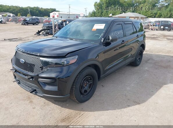 1FM5K8AC8LGC93838 2020 FORD POLICE INTERCEPTOR Black Передня ліва чверть