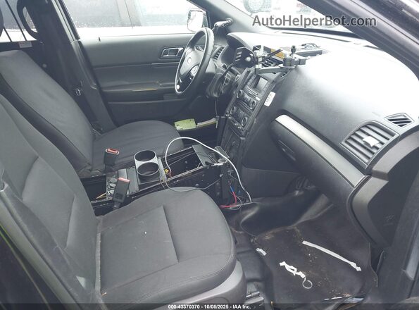 1FM5K8AR2JGA32724 2018 FORD POLICE INTERCEPTOR Black Widok wnętrza z przodu