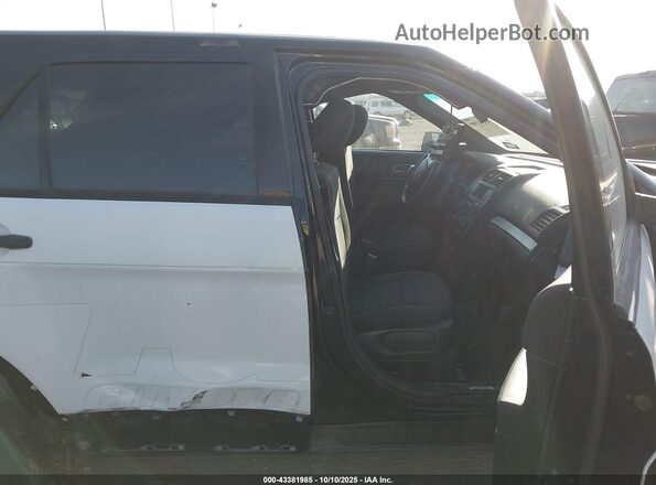 1FM5K8AR3HGD57991 2017 FORD POLICE INTERCEPTOR Black Widok wnętrza z przodu