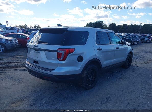 1FM5K8AR4JGA26634 2018 FORD POLICE INTERCEPTOR Silver Հետևի աջ