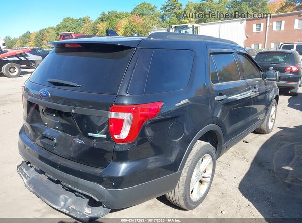 1FM5K8AT7HGD25346 2017 FORD POLICE INTERCEPTOR Black Задня права чверть