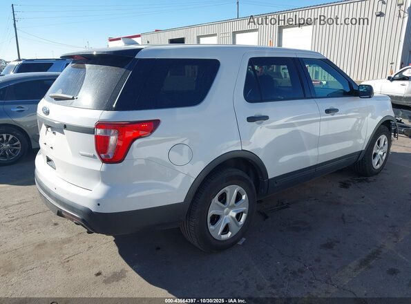 1FM5K8ATXGGC42119 2016 FORD UTILITY POLICE INTERCEPTOR Белый Задняя правая четверть