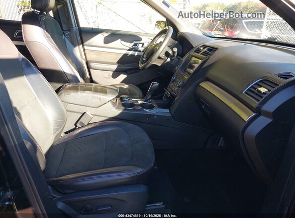 1FM5K8D88KGA74870 2019 FORD FORD EXPLORER Black Widok wnętrza z przodu