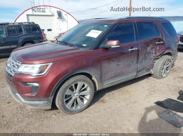 1FM5K8F81JGA99072 2018 FORD FORD EXPLORER Brown 
