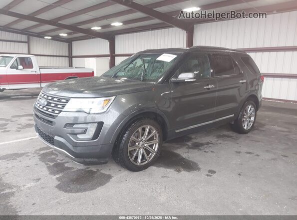 1FM5K8F86HGA18268 2017 FORD FORD EXPLORER Серый Передняя левая четверть