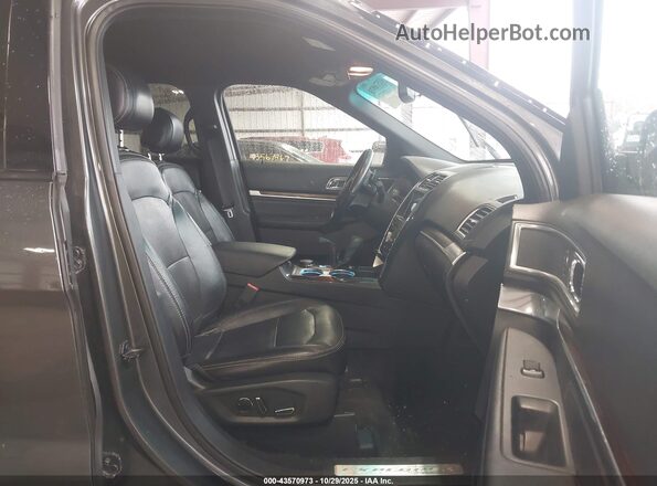 1FM5K8F86HGA18268 2017 FORD FORD EXPLORER Серый Вид салона спереди