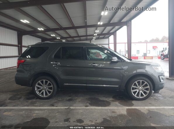1FM5K8F86HGA18268 2017 FORD FORD EXPLORER Серый Вид задней части салона