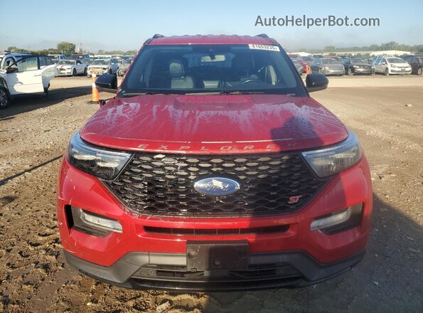 1FM5K8GC0LGC29722 2020 FORD FORD EXPLORER Red Widok z przodu