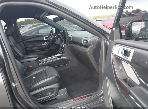 1FM5K8GC5LGB26232 2020 FORD FORD EXPLORER Gray წინა სალონის ხედი