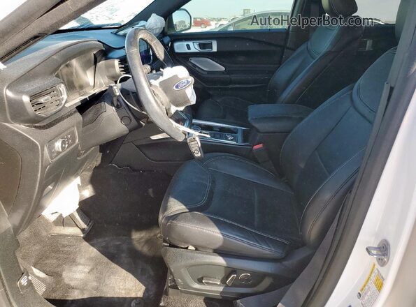1FM5K8GCXLGC79351 2020 FORD FORD EXPLORER Белый Вид салона спереди