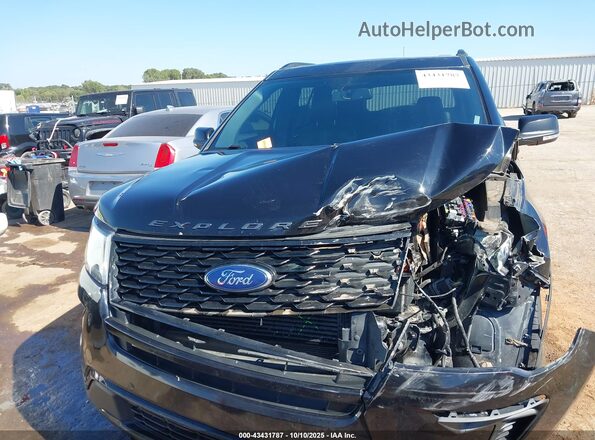 1FM5K8GT4KGB12577 2019 FORD FORD EXPLORER Black Rear interior view