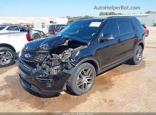 1FM5K8GT4KGB12577 2019 FORD FORD EXPLORER Black Front left