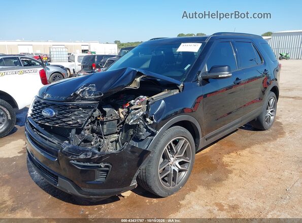 1FM5K8GT4KGB12577 2019 FORD FORD EXPLORER Black Front view