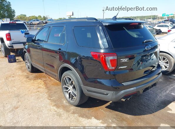 1FM5K8GT4KGB12577 2019 FORD FORD EXPLORER Black Rear left
