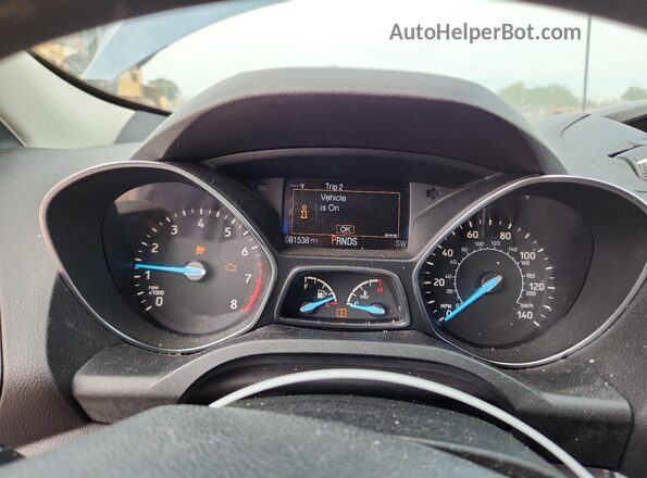 1FMCU0F78JUC26993 2018 FORD ESCAPE Blue Vista del cuadro de instrumentos