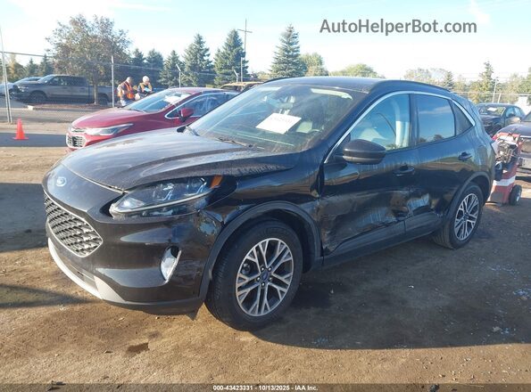 1FMCU0H68LUA09354 2020 FORD ESCAPE Black წინა მარცხენა ხედი სამი მეოთხედიდან