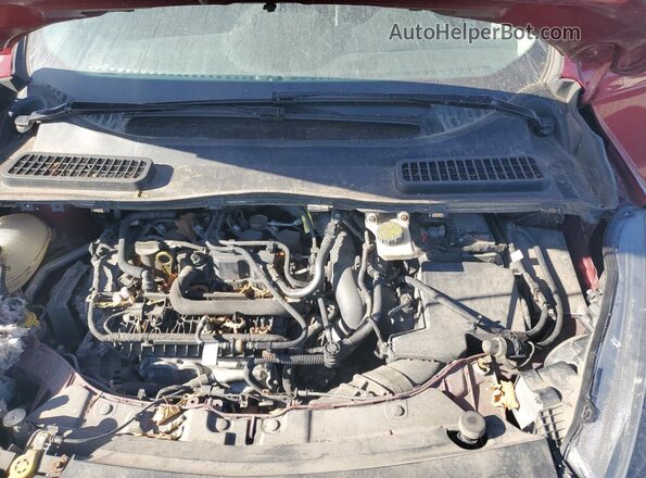 1FMCU9GD6KUC15033 2019 FORD ESCAPE Red Widok komory silnika