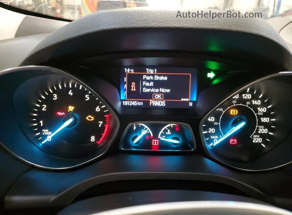 1FMCU9GD9HUB54897 2017 FORD ESCAPE Orange Սարքավորումների վահանակի տեսք