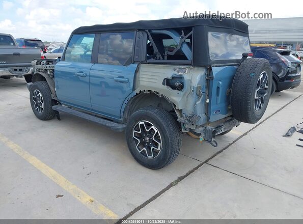 1FMDE5BH2MLB04623 2021 FORD BRONCO Light Blue Rear left