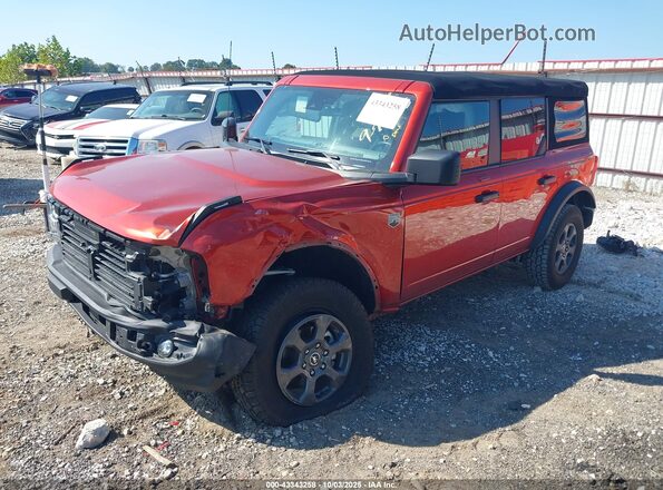 1FMDE5BH6NLB11110 2022 FORD BRONCO Красный Передняя левая четверть