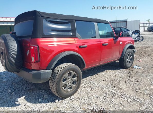 1FMDE5BH6NLB11110 2022 FORD BRONCO Красный Задняя правая четверть